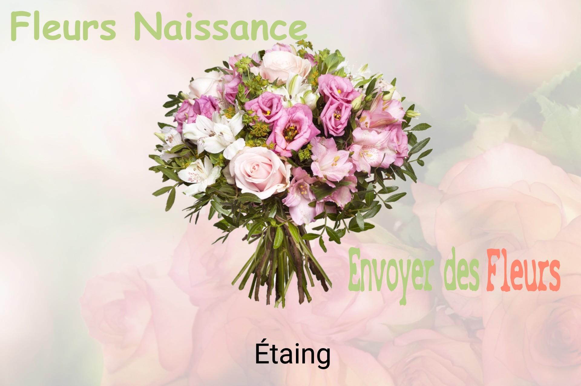 Bouquet de fleurs de naissance livré à Étaing